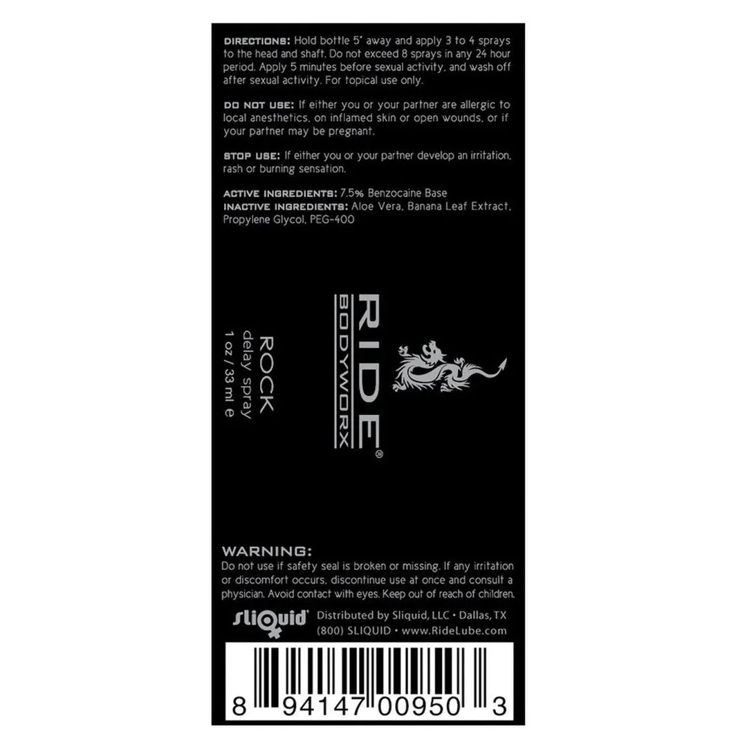 Ride Bodyworx Rock Delay Spray for Men