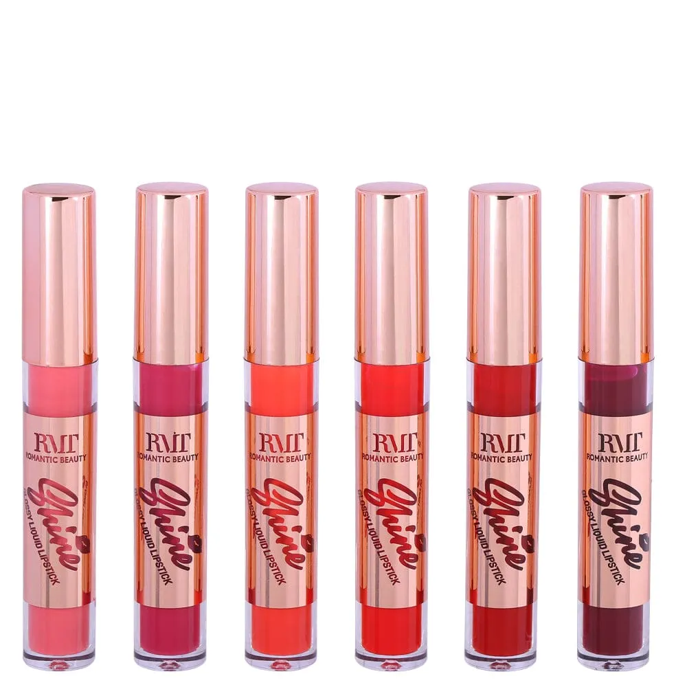 Shine Glossy Red Tone Liquid Lipstick (24 units)
