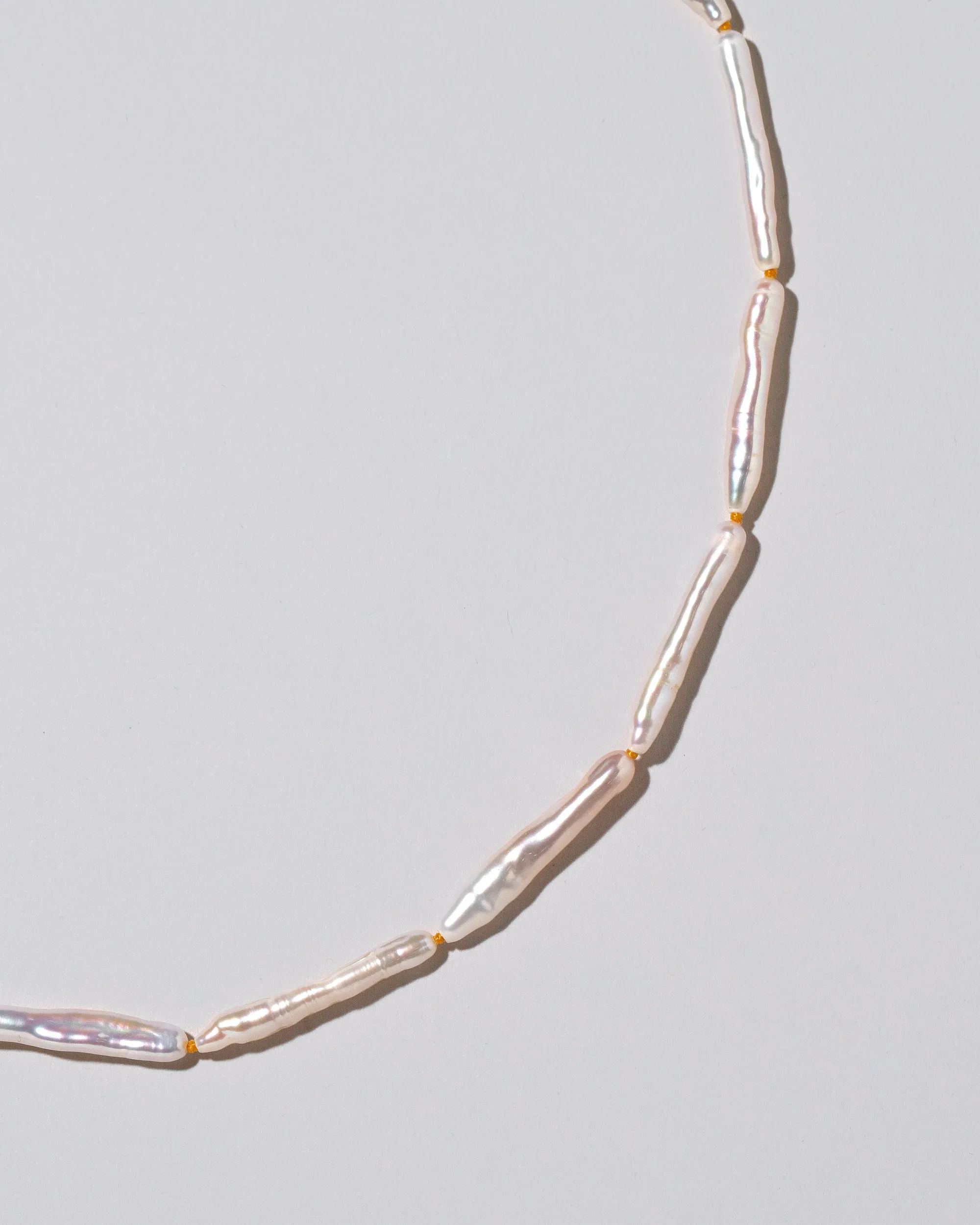 Stick Pearl Strand Necklace - Natural