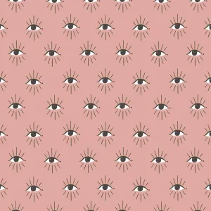 Theia Gold Foil Wallpaper Blush