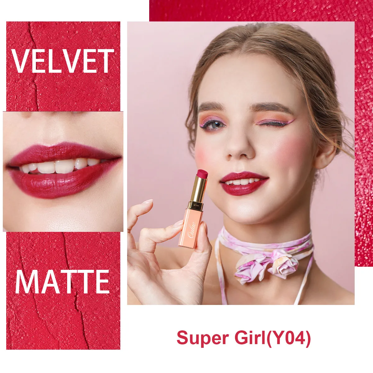 Velvet Matte Lipstick | Y04 Super Girl