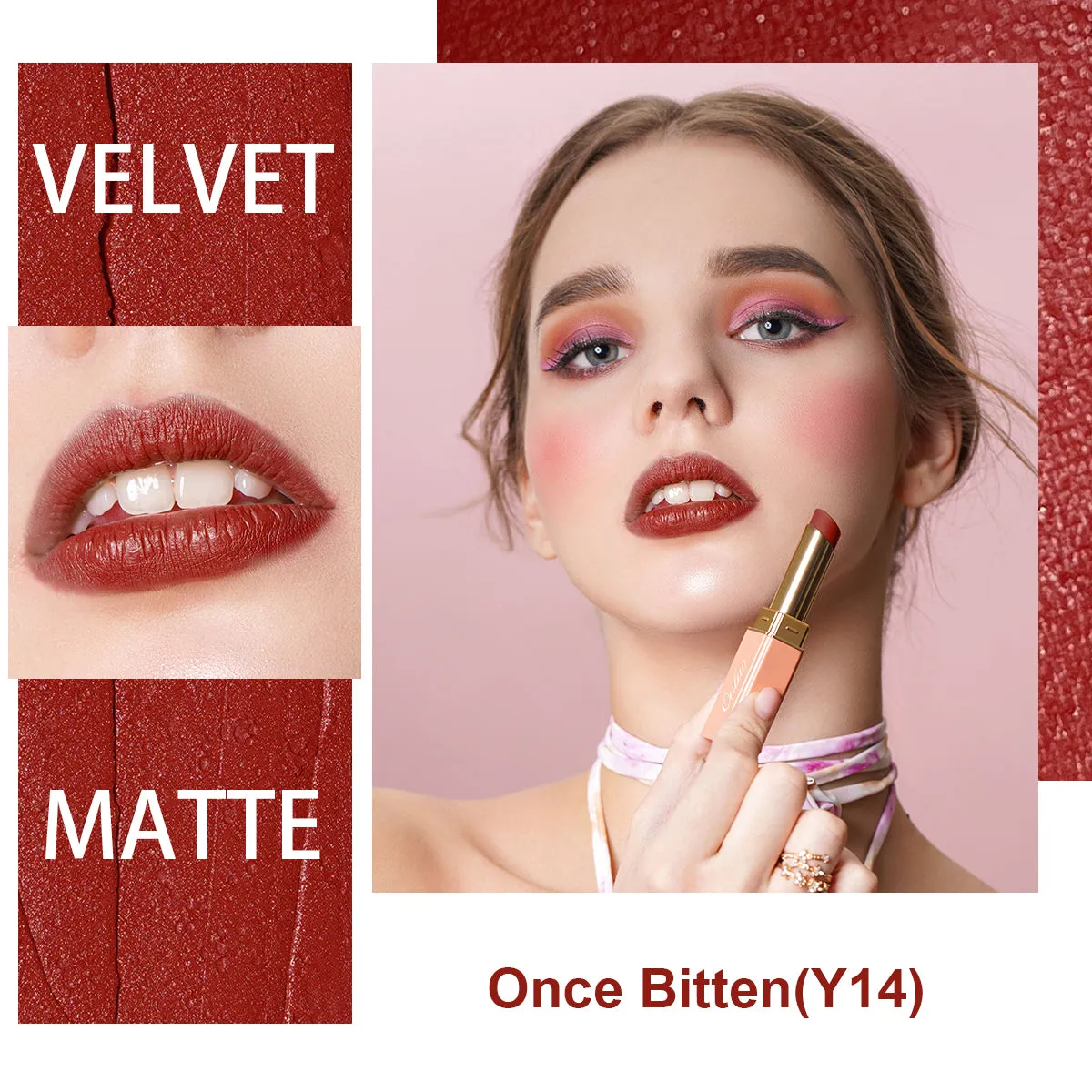 Velvet Matte Lipstick | Y14 Once Bitten
