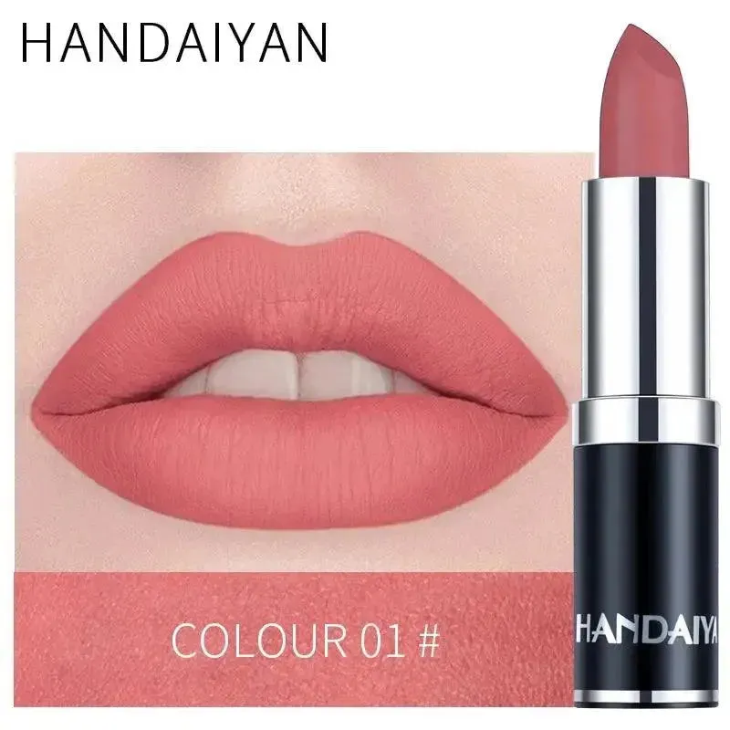 Velvet Smooth Matte Lipstick - 12 Colors Rose Purple Lip Gloss Set