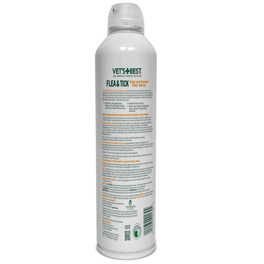 Vet's Best Flea & Tick Cat and Home Spray Cotton Spice Scent (14 oz)