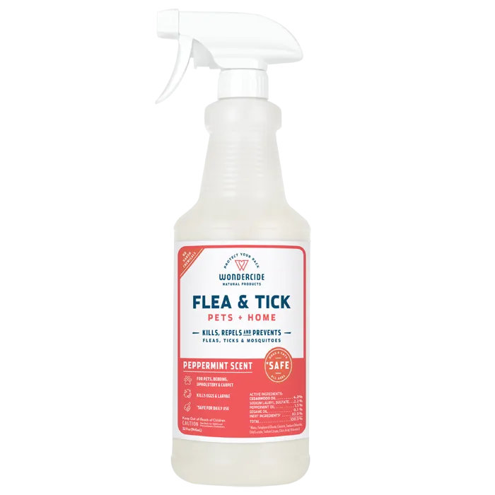 Wondercide Natural Flea & Tick Spray for Pets   Home - Peppermint