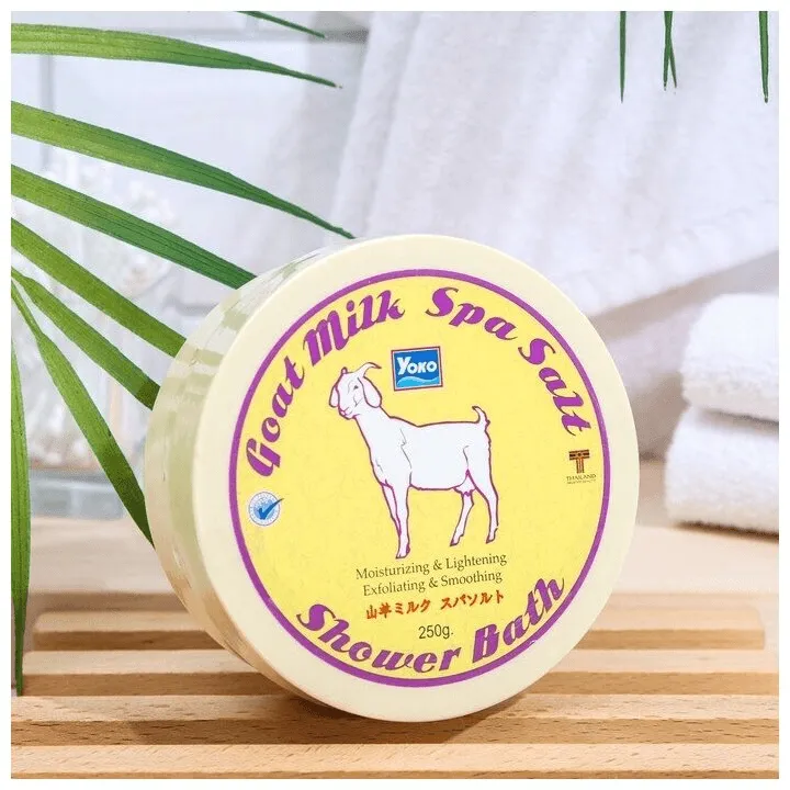 Yoko Goat Milk Spa Salt Shower Bath - 250g × 2 Pcs