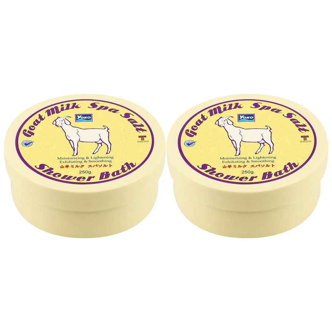 Yoko Goat Milk Spa Salt Shower Bath - 250g × 2 Pcs